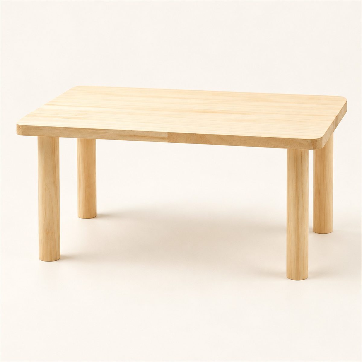 Illustrative image of Wooden Platform Table, studio view